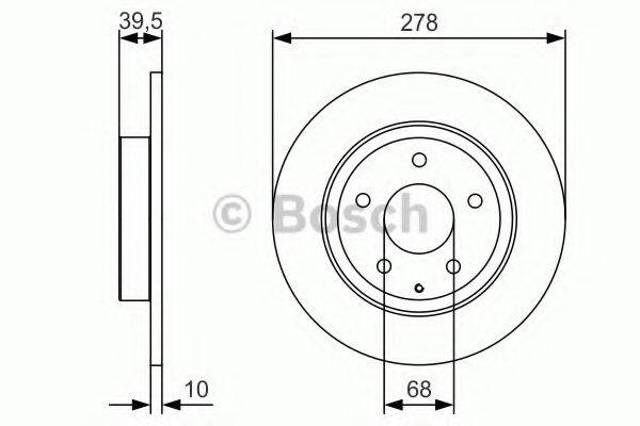 Задні дискові гальма 0986479C22 BOSCH
