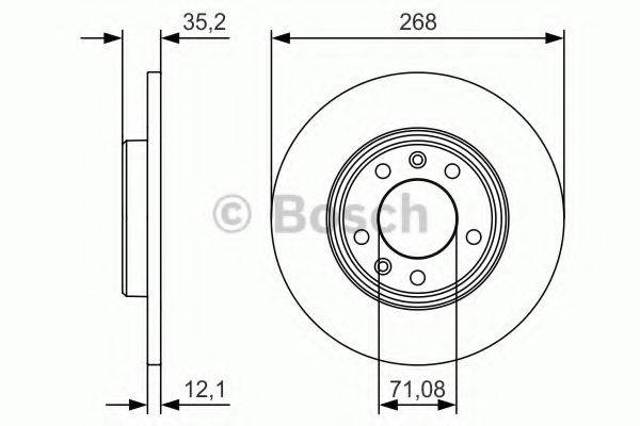 Дискові гальма 0986479C24 BOSCH