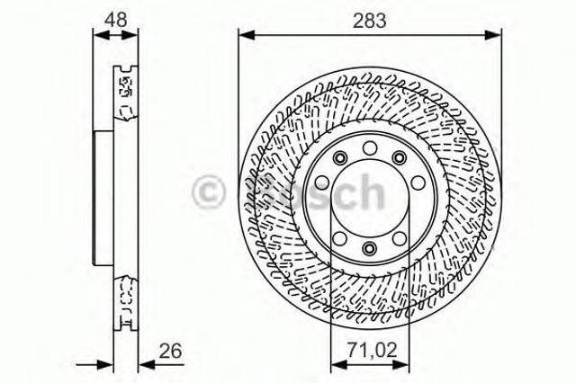 Гальмо дискове переднє 0986479C33 BOSCH