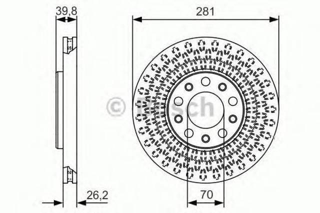 Гальмо дискове переднє 0986479C42 BOSCH