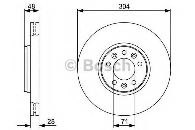 Ротор гальмівний 0986479C53 BOSCH