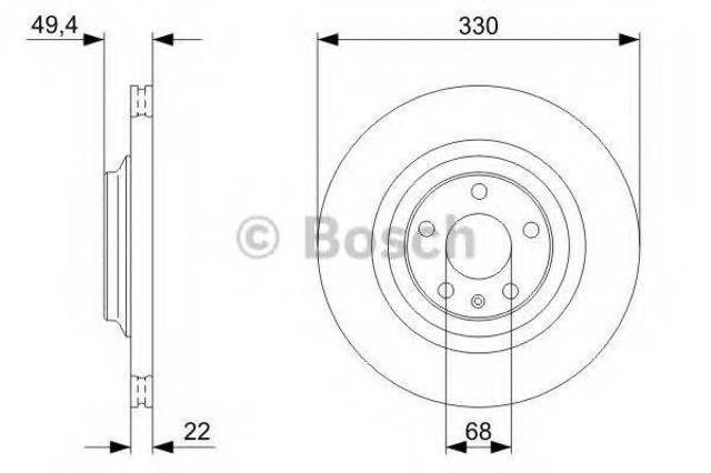 Дискові гальма 0986479C64 BOSCH