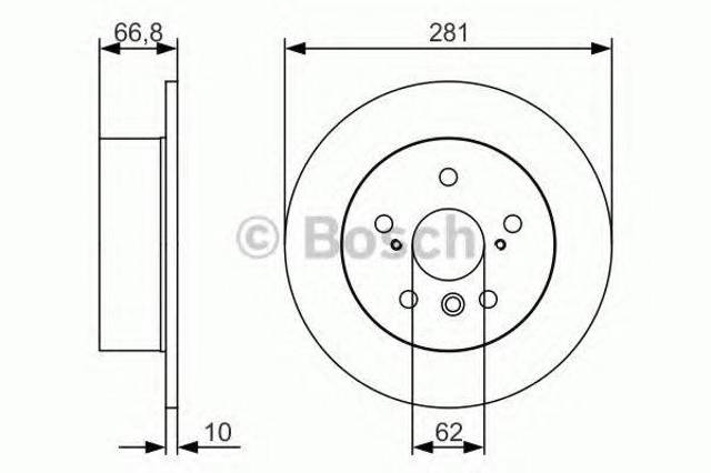 Дискові гальма 0986479R06 BOSCH