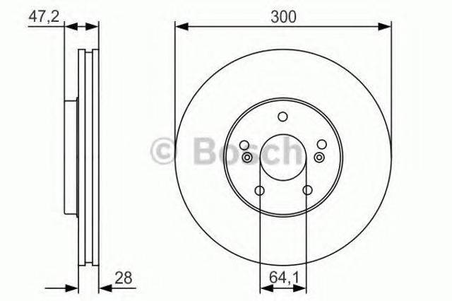 Ротор гальмівний 0986479R47 BOSCH