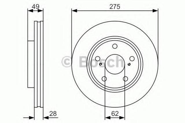 Ротор гальмівний 0986479R58 BOSCH