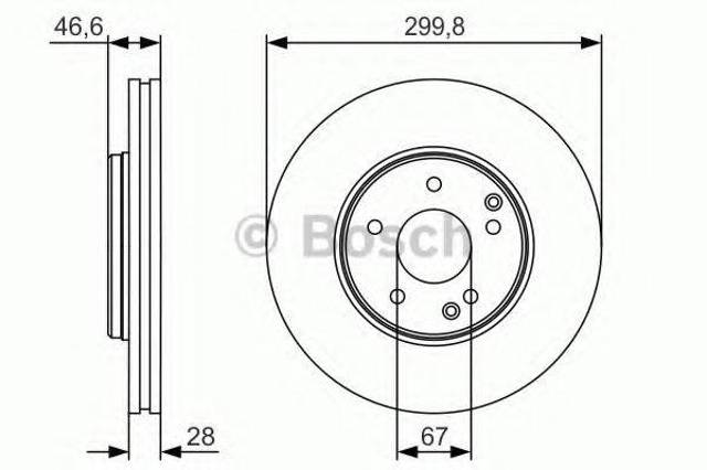 Гальмо дискове переднє 0986479R79 BOSCH