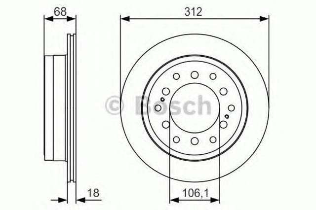 Задні дискові гальма 0986479S36 BOSCH