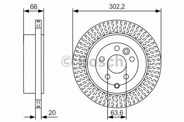 Задні дискові гальма 0986479U44 BOSCH