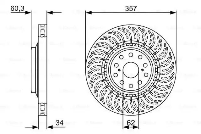 Гальмо дискове переднє 0986479V64 BOSCH
