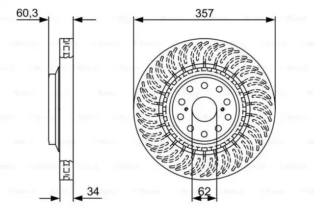 Гальмо дискове переднє 0986479V74 BOSCH