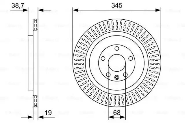 Диск заднього гальма 0986479W54 BOSCH