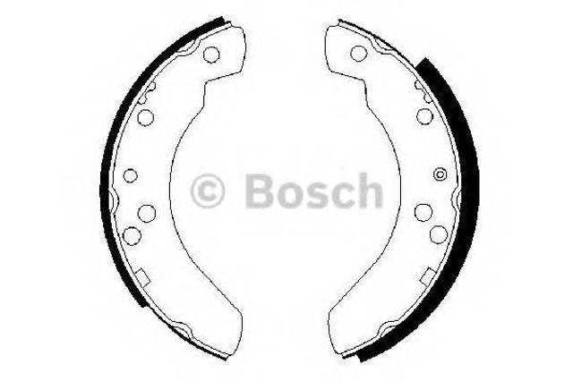 Гальма робочі задні ножні і гальмівні барабани 0986487242 BOSCH