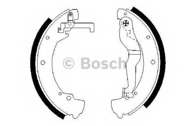 Гальма робочі задні ножні і гальмівні барабани 0986487312 BOSCH