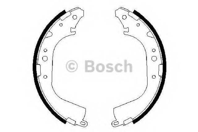 Колодки гальмівні задні, барабанні 0986487354 BOSCH