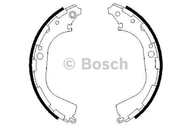 Гальма робочі задні ножні і гальмівні барабани 0986487464 BOSCH
