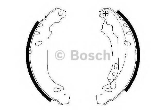 Гальма робочі задні ножні і гальмівні барабани 0986487556 BOSCH
