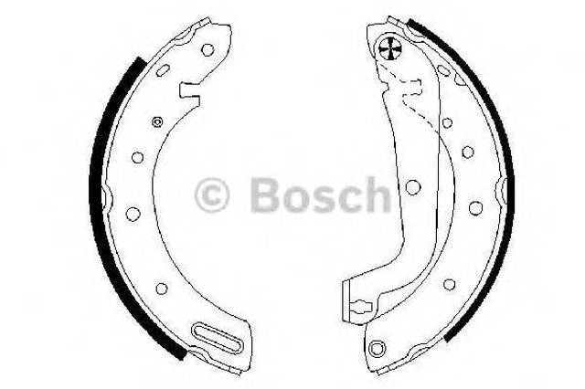 Гальма робочі задні ножні і гальмівні барабани 0986487583 BOSCH
