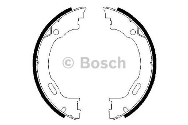 Колодки ручника / стоянкового гальма 0986487609 BOSCH