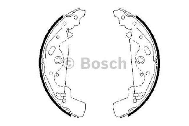 Колодки гальмові задні, барабанні 0986487643 BOSCH