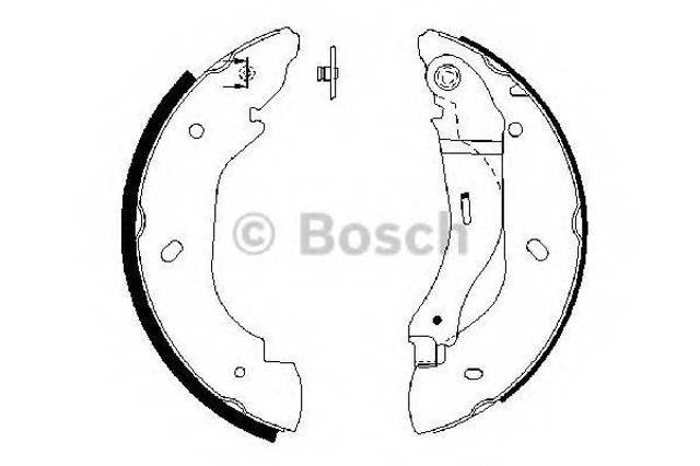 Колодки гальмівні задні, барабанні 0986487660 BOSCH