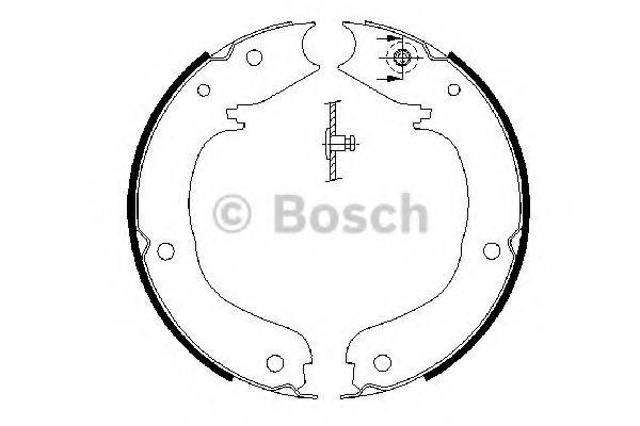 Гальмівні колодки стоянкового гальма 0986487710 BOSCH