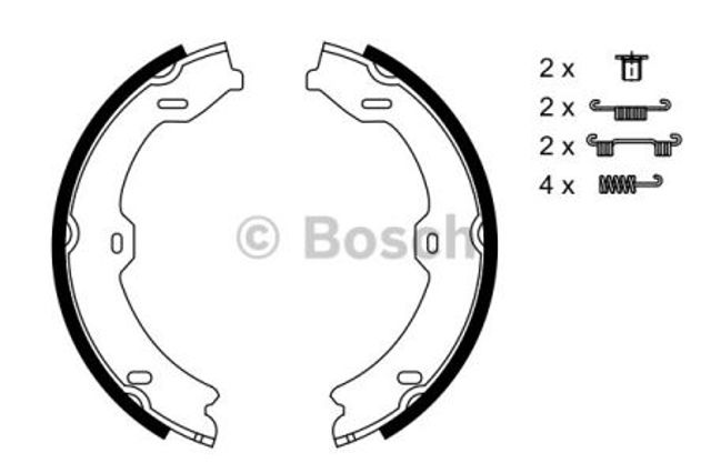 Гальмівні колодки ручника 0986487725 BOSCH