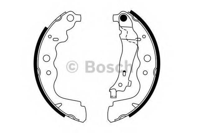 Колодки гальмівні задні, барабанні 0986487754 BOSCH