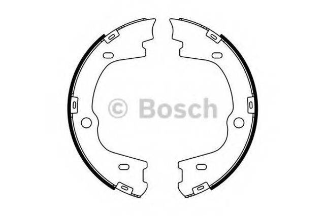 Колодки стоянкового гальма 0986487778 BOSCH