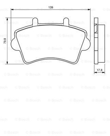 Гальмівні колодки 0986494031 BOSCH