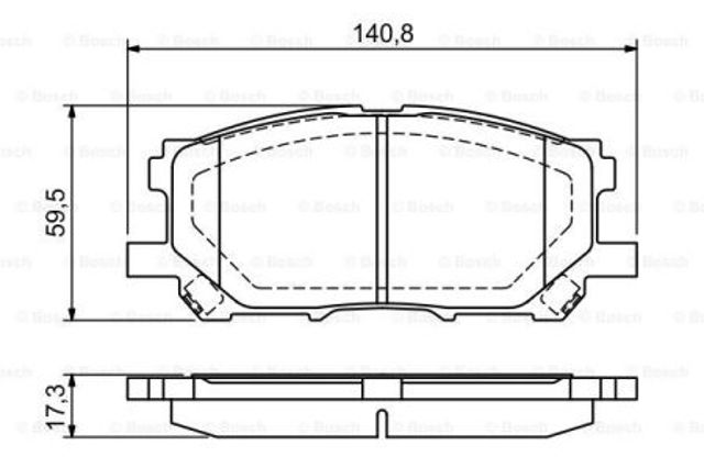 Дискові гальма 0986494218 BOSCH