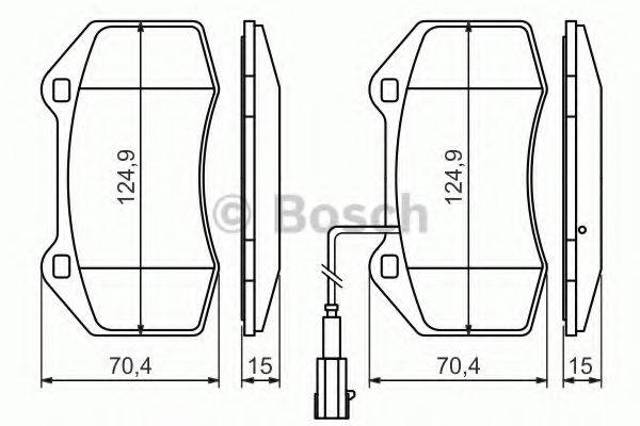 Гальмівні колодки 0986494228 BOSCH