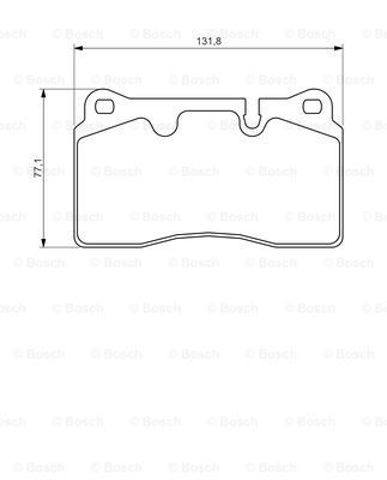 Колодки гальмівні передні, дискові 0986494351 BOSCH