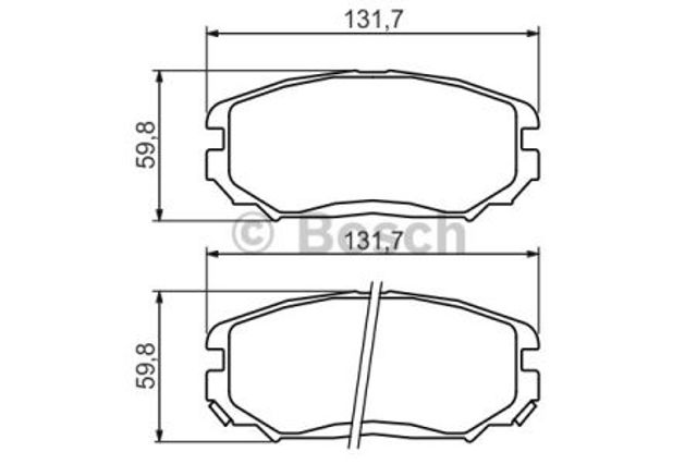 Тормозні колодки 0986494374 BOSCH