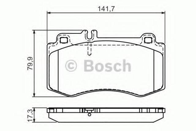 Гальмівні колодки 0986494405 BOSCH