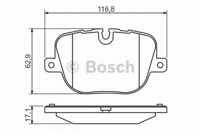 Задні гальмівні колодки 0986494409 BOSCH