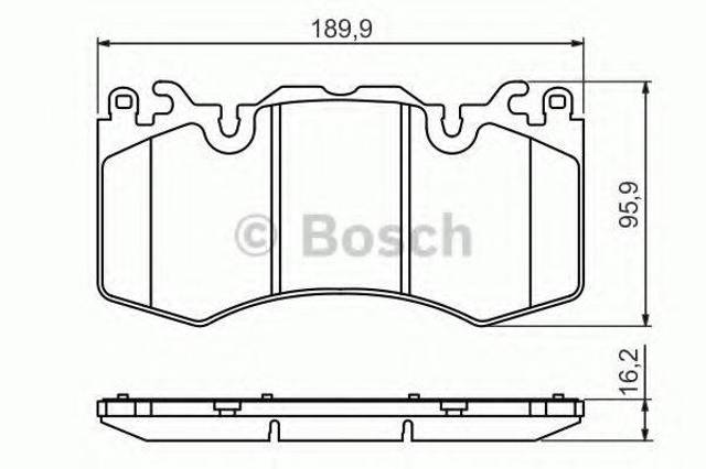 Колодки гальмівні дискові комплект 0986494440 BOSCH