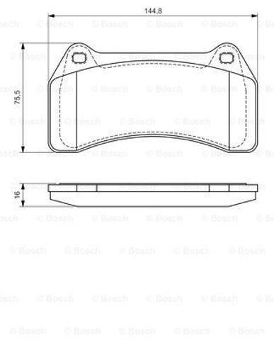 Гальмівні колодки 0986494448 BOSCH