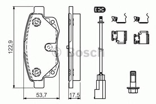Задні колодки 0986494614 BOSCH