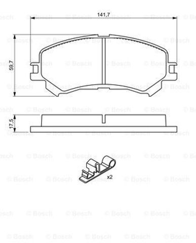 Дискові гальма 0986494720 BOSCH