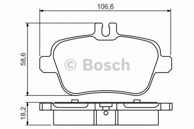 Задні колодки 0986495348 BOSCH