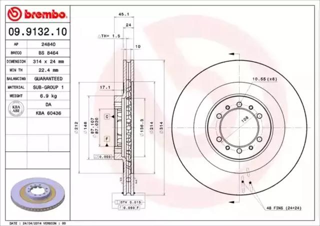 Ротор гальмівний 09913210 BREMBO