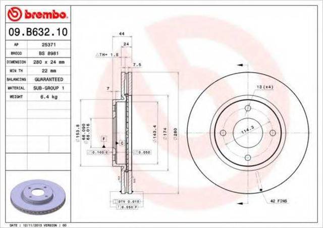 Ротор гальмівний 09B63210 BREMBO