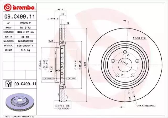 Ротор гальмівний 09C49911 BREMBO