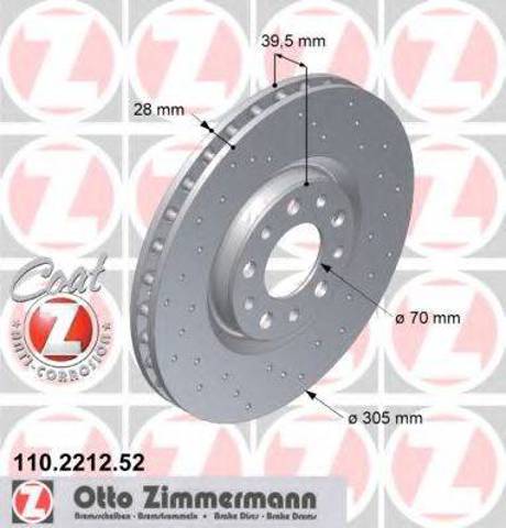 Ротор гальмівний 110221252 ZIMMERMANN
