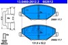 Колодки гальмівні передні, дискові 13046026122 ATE