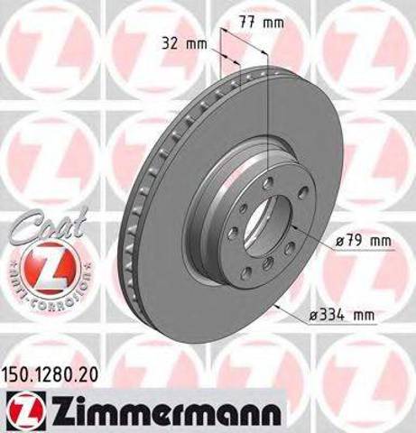 Гальмо дискове переднє 150128020 ZIMMERMANN