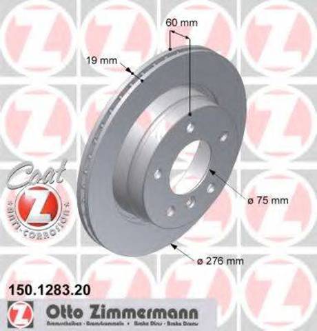 Диск гальмівний задній 150128320 ZIMMERMANN