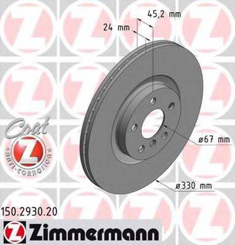 Гальмо дискове переднє 150293020 ZIMMERMANN