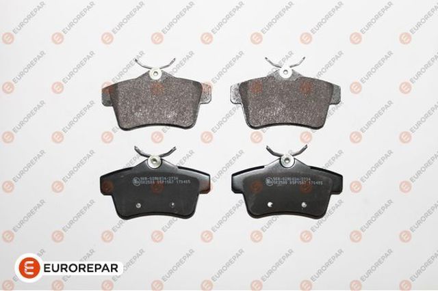 Задні дискові колодки 1617272680 EUROREPAR