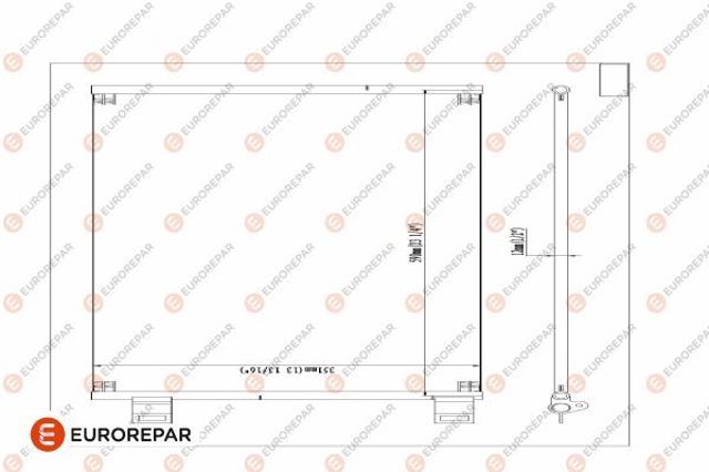 Конденсер 1618099880 EUROREPAR